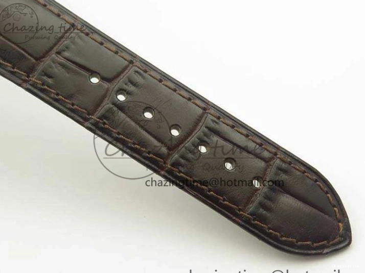 0801 De Ville Prestige Real Power Reserve SS TW 1:1 Best Edition White Dial SS Markers On Leather Strap A Breathable 8095